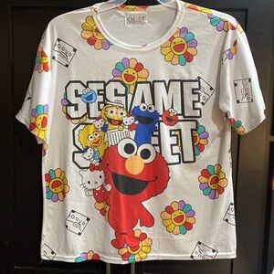 Elmo Sesame Street Hello Kitty Shirt Women’s 1X